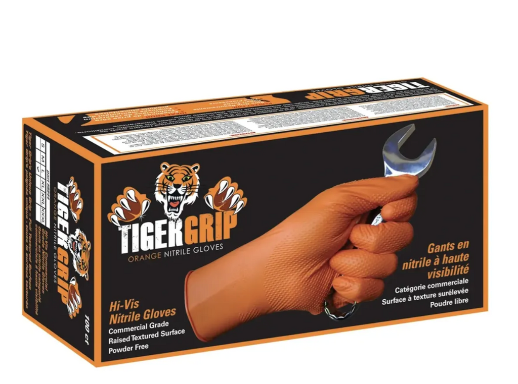 GUANTES NARANJAS DE NITRILO (INDUSTRIALES) MARCA TIGER GRIP