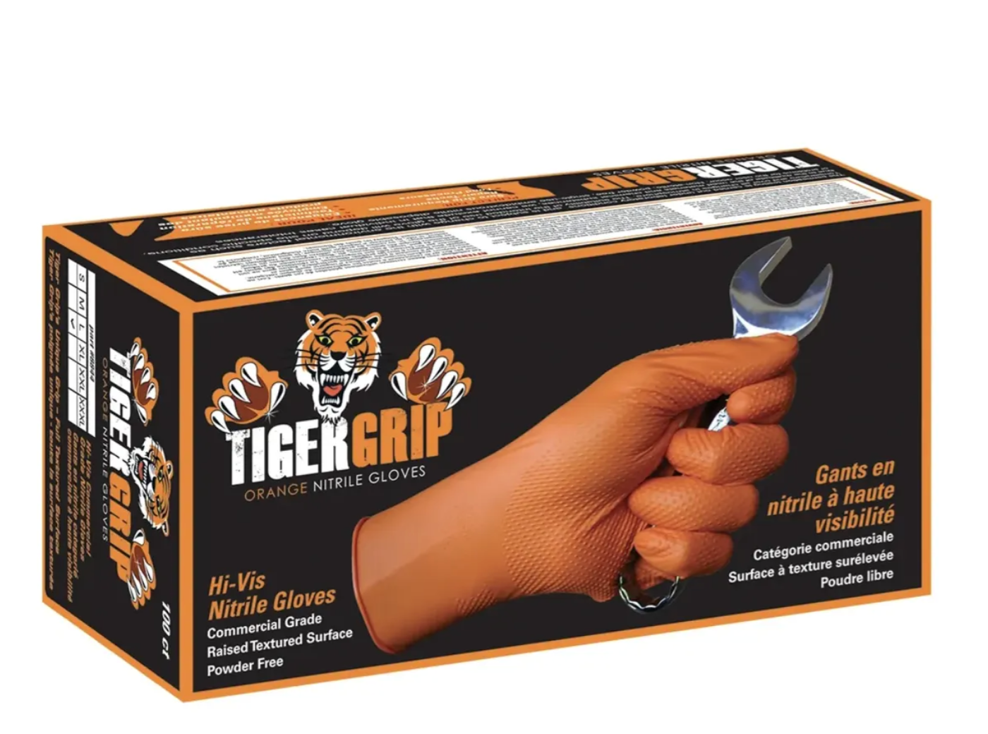 GUANTES NARANJAS DE NITRILO (INDUSTRIALES) MARCA TIGER GRIP
