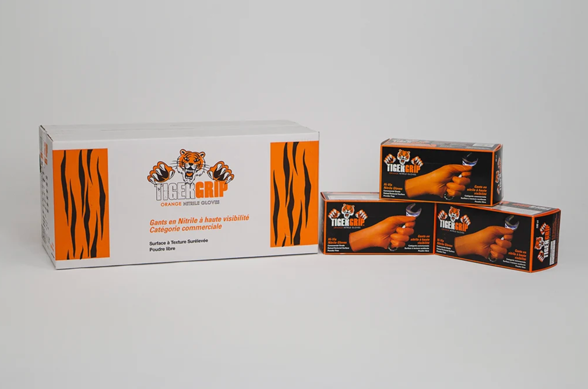 GUANTES NARANJAS DE NITRILO (INDUSTRIALES) MARCA TIGER GRIP