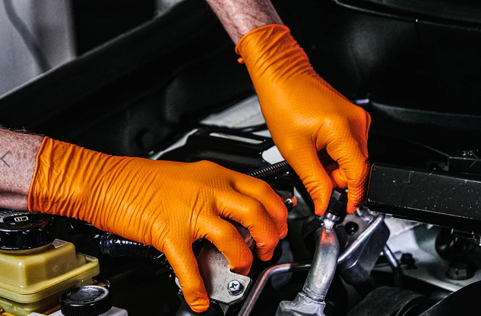 GUANTES NARANJAS DE NITRILO (INDUSTRIALES) MARCA TIGER GRIP